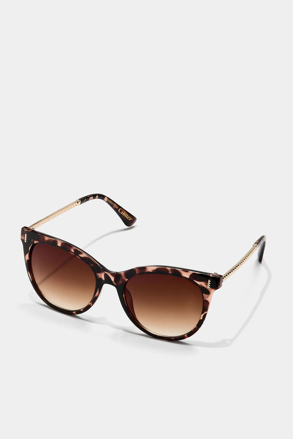 Kilpikonnakuvioiset aurinkolasit, joissa kierretyt metallikehykset